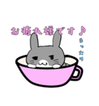 毎日使えるうさぎさんスタンプ（個別スタンプ：6）
