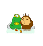 『ゆざえもん』『おゆっきー』 温泉コラボ（個別スタンプ：16）