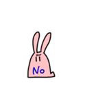はっきりと伝えるうさぎ（個別スタンプ：2）