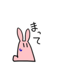 はっきりと伝えるうさぎ（個別スタンプ：5）