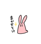 はっきりと伝えるうさぎ（個別スタンプ：19）
