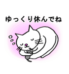 しろねこ♡けだま（個別スタンプ：38）