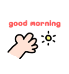 ジェスチャー漫画★よく使う言葉٩(ˊᗜˋ*)و（個別スタンプ：1）