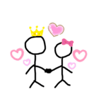 手書き棒人間 ちょいおもしろ（個別スタンプ：14）