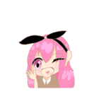 女の子とペットの日常（個別スタンプ：2）