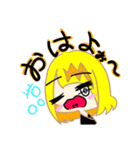 女の子とペットの日常（個別スタンプ：4）