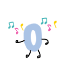 かわいい数字人間（個別スタンプ：1）