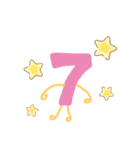 かわいい数字人間（個別スタンプ：8）