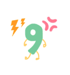 かわいい数字人間（個別スタンプ：10）