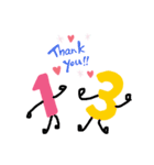 かわいい数字人間（個別スタンプ：14）