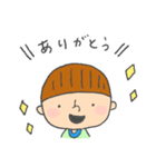 少年と愛犬②（個別スタンプ：1）