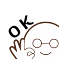 白メガネさん（個別スタンプ：33）