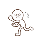 白メガネさん（個別スタンプ：37）