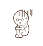 白メガネさん（個別スタンプ：38）