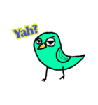 A green bird. I’m not angry this is me！（個別スタンプ：3）