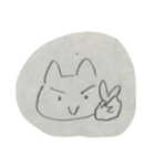 てがきのねこです。（個別スタンプ：1）