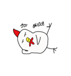 変な鶏 ダイアナ（個別スタンプ：7）
