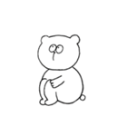 しろくまの1日（個別スタンプ：24）