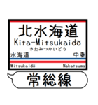 常総線 竜ヶ崎線 駅名 シンプル＆いつでも（個別スタンプ：13）