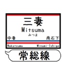 常総線 竜ヶ崎線 駅名 シンプル＆いつでも（個別スタンプ：15）