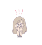 おしゃれな女の子（個別スタンプ：1）