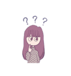 おしゃれな女の子（個別スタンプ：5）