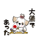 【大きめ文字】シーズー犬(武士語)日常（個別スタンプ：8）