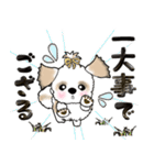 【大きめ文字】シーズー犬(武士語)日常（個別スタンプ：10）