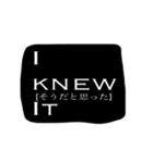 モノクロシンプル英語メッセージ（個別スタンプ：13）