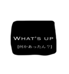 モノクロシンプル英語メッセージ（個別スタンプ：20）