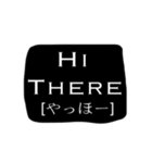 モノクロシンプル英語メッセージ（個別スタンプ：40）
