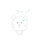 しろくまあいうえお（個別スタンプ：18）