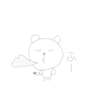 しろくまあいうえお（個別スタンプ：28）