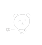 しろくまあいうえお（個別スタンプ：37）