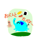 青いゾウさん 2（個別スタンプ：13）
