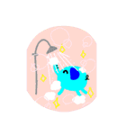 青いゾウさん 2（個別スタンプ：21）