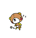 キルトくま（個別スタンプ：4）