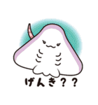ふわふわエイのヒレミちゃん（個別スタンプ：38）