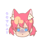何もわからないまま作った女の子スタンプ（個別スタンプ：3）