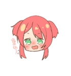 何もわからないまま作った女の子スタンプ（個別スタンプ：8）