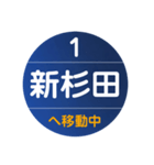 シーサイドラインで移動中（個別スタンプ：1）