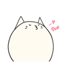 まるいにゃんこ ～しろにゃん～（個別スタンプ：19）