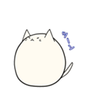 まるいにゃんこ ～しろにゃん～（個別スタンプ：36）