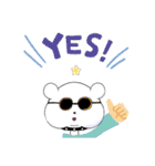 シロ、クマさんの日常。（個別スタンプ：37）