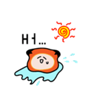 敏感なオレンジ色の猫（個別スタンプ：6）
