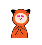 敏感なオレンジ色の猫（個別スタンプ：22）