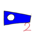 手書き国際信号旗（個別スタンプ：2）