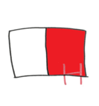 手書き国際信号旗（個別スタンプ：18）