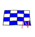 手書き国際信号旗（個別スタンプ：24）