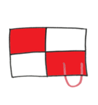 手書き国際信号旗（個別スタンプ：31）